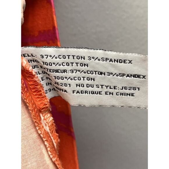 Tulle Dress Womens Small Orange Pink Sleeveless Pockets Button Lace‎ up back - Picture 6 of 8